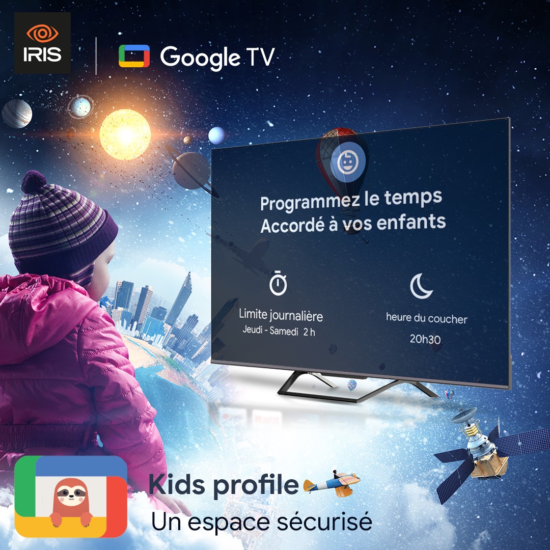 TV IRIS 55" Q7010 SMART - GOOGLE TV - QLED - UHD 4K – Image 3