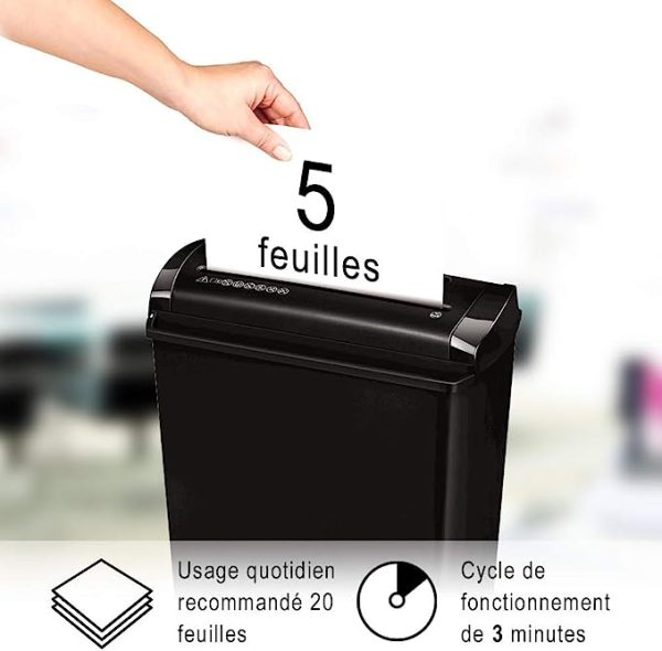 Fellowes Destructeur De Documents P-25S Coupe Droite P1 - 11Litres – Image 3