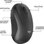 LOGITECH MK295 SILENT - ENSEMBLE SOURIS ET CLAVIER SANS FIL - SILENTTOUCH - USB - PILE AA - BLACK