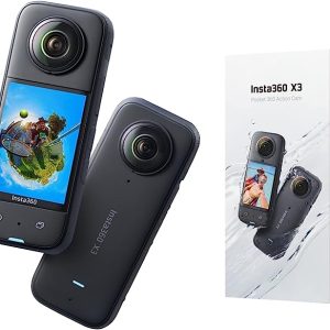 INSTA360 X3 Caméra D'action 360 Degrés Étanche Avec Capteur 1/2 Photos 360