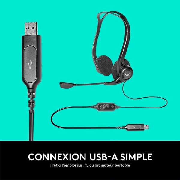 Casque PC Logitech 960 USB – Image 3