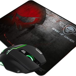 Spirit Of Gamer Elite-M10 Ensemble Souris Filaire Et Tapis De Souris Pour Gamer