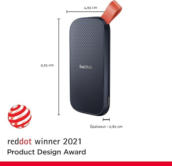 SanDisk 2 To SSD Externe Portable Type-C USB 3.2 Vitesse De Lecture Jusqu'à 800MB/S – Image 2