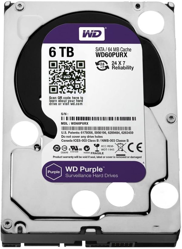Disque WD Purple Surveillance 6TB 3.5" – Image 3