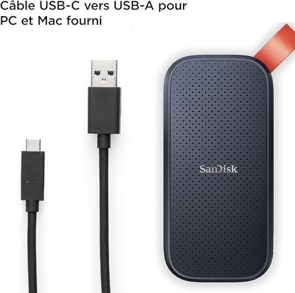SanDisk 2 To SSD Externe Portable Type-C USB 3.2 Vitesse De Lecture Jusqu'à 800MB/S – Image 6