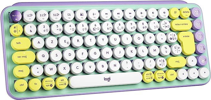 Logitech POP Keys - Clavier Sans Fil Bluetooth - Touches Mécaniques -