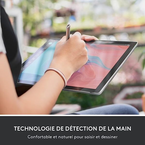 Logitech Crayon Digital Stylo Numérique Pour IPad - USB-C - Argent – Image 2