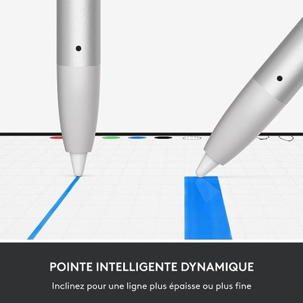 Logitech Crayon Digital Stylo Numérique Pour IPad - USB-C - Argent – Image 3