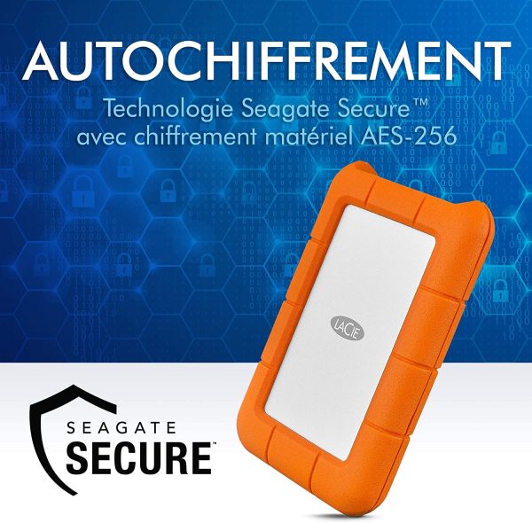 Disque Externe Lacie Rugged 1TB Secure – Image 2