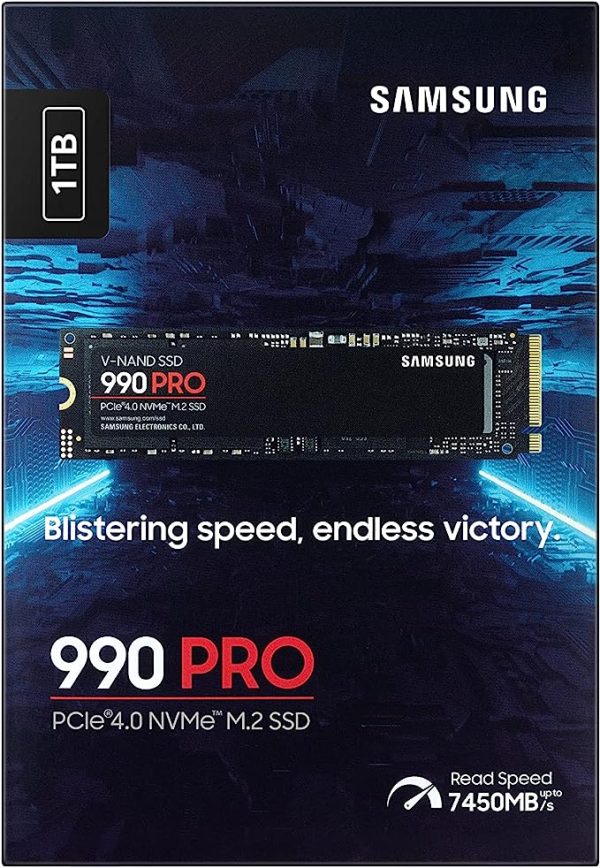 SAMSUNG 990 PRO With Headsink 1 To SSD NVMe M.2 PCIe 4.0 7450 Mo/S