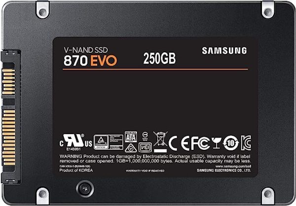 SAMSUNG 870 EVO 250 Go - 2,5 POUCES, SATA 6G - Vitesses Jusqu'à 560 Mo/S – Image 3