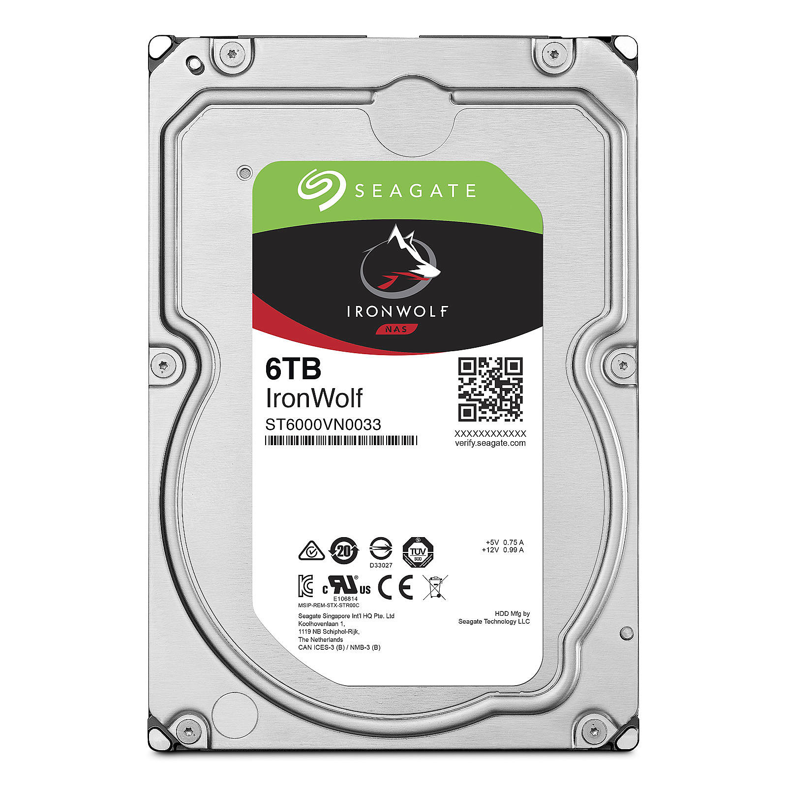 Disque Dur Segate Iron Wolf Nas 6 TB