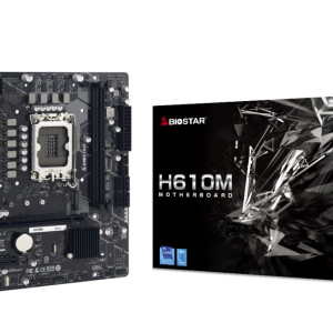 BIOSTAR H610 MHP - LGA 1700 - UATX - 2 X DDR4 - USB 3.2 - HDMI VGA - 1 X PCIe 3.0 -