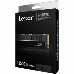 Lexar NM620 SSD 2To - Disque Interne - M.2 2280 PCIe Gen3x4 NVMe Jusqu'à 3500 Mo/S