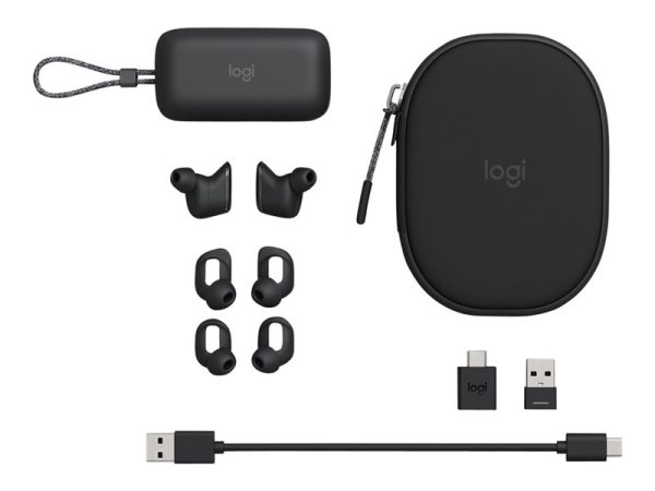 Logitech Zone True Wireless - Véritables Écouteurs Sans Fil Sans Fil Avec Micro - Intra-Auriculaire – Image 3