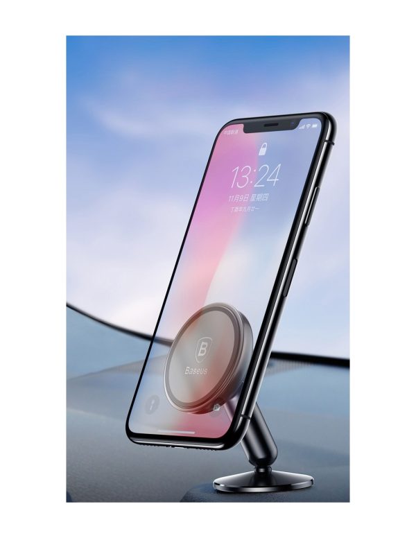Baseus Support Smartphone Pour Voiture Universel Rotatif À Fixation Magnétique SUYZD 01 – Image 2