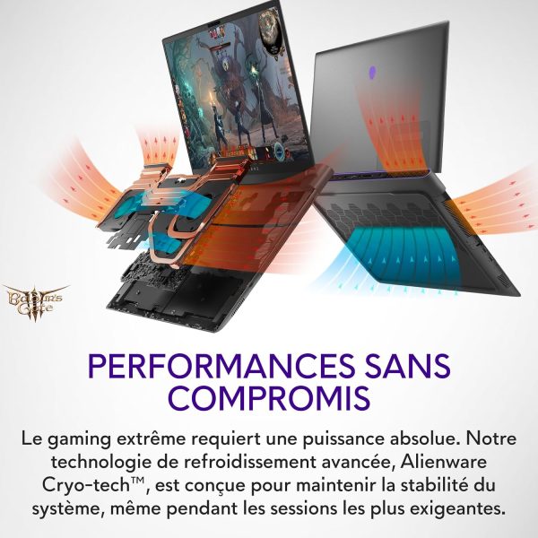 DELL ALIENWARE M18 R2 - I9 14900HX - 32GO - 1TO - 18" QHD 2k - RÉTROÉCLAIRÉ - GEFORCE RTX 4080 12GO – Image 3
