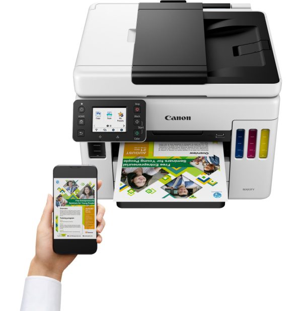 CANON MAXIFY GX7040 IMPRIMANTE MULTIFONCTION À RÉSERVOIRS RECHARGEABLES - RECTO VERSO – Image 5