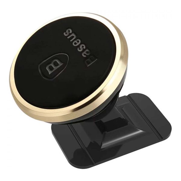 BASEUS 360 ADJUSTABLE MAGENETIC PHONE MOUNT HOLDER - SUPPORT AJUSTABLE - PARE-BRISE - GOLD – Image 2