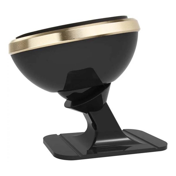 BASEUS 360 ADJUSTABLE MAGENETIC PHONE MOUNT HOLDER - SUPPORT AJUSTABLE - PARE-BRISE - GOLD – Image 3