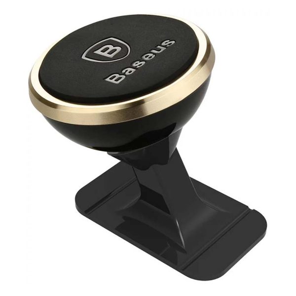 BASEUS 360 ADJUSTABLE MAGENETIC PHONE MOUNT HOLDER - SUPPORT AJUSTABLE - PARE-BRISE - GOLD – Image 5
