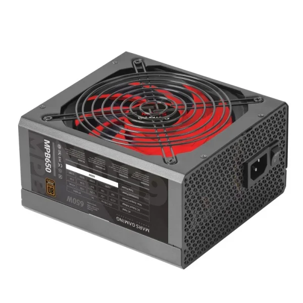 ALIMENTATION MARS GAMING MPB 650 - 650W ATX 12V - 80 PLUS BRONZ 63Hz - NOIR – Image 2