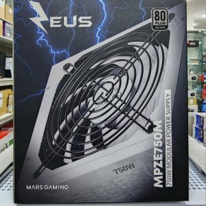 MARS GAMING MPZE750M - ALIMENTATION 750W - FULL MODULAIRE - 80 PLUS SILVER - TECHNOLOGIE AI - WHITE