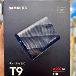 SAMSUNG SSD PORTABLE T9 1TO - DISQUE DURE EXTERNE - TYPE C- SUPER FAST - 2000 MO/S - ETANCHE - BLACK
