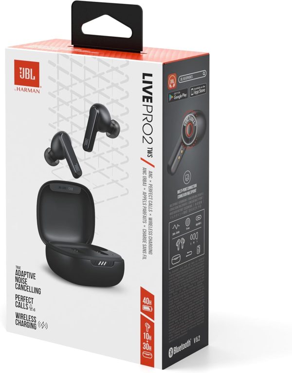 Écouteurs JBL Live Pro 2 TWS - Réduction de Bruit - Résistance IPX5 - Son signature JBL - sans fil