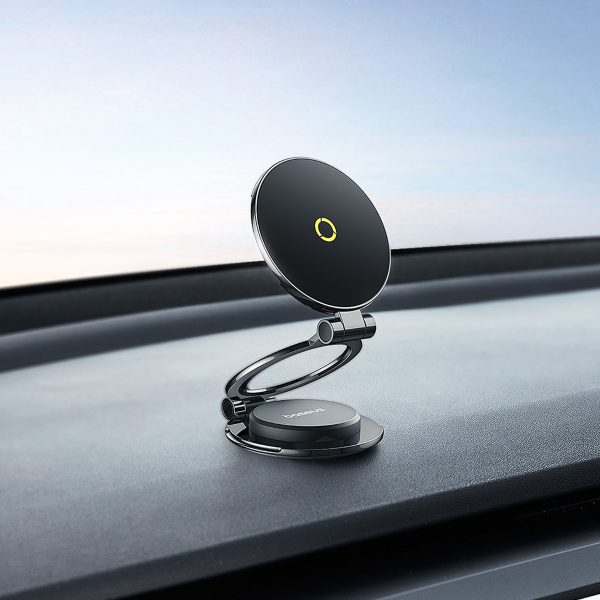 BASEUS MAGPRO SERIES II - MAGNETIC CAR MOUNT - MAG SAFE - ULTRA-THIN - 360 ROTATABLE - BLACK – Image 10