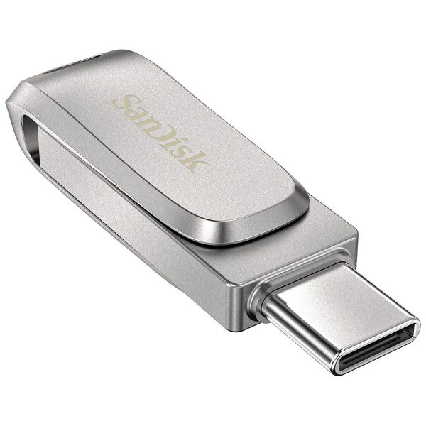 SANDISK ULTRA DUAL DRIVE LUXE 128GO - USB-C - USB 3.2 - JUSQU'À 400 MO/S - METAL DESIGNE - PC & MAC – Image 4