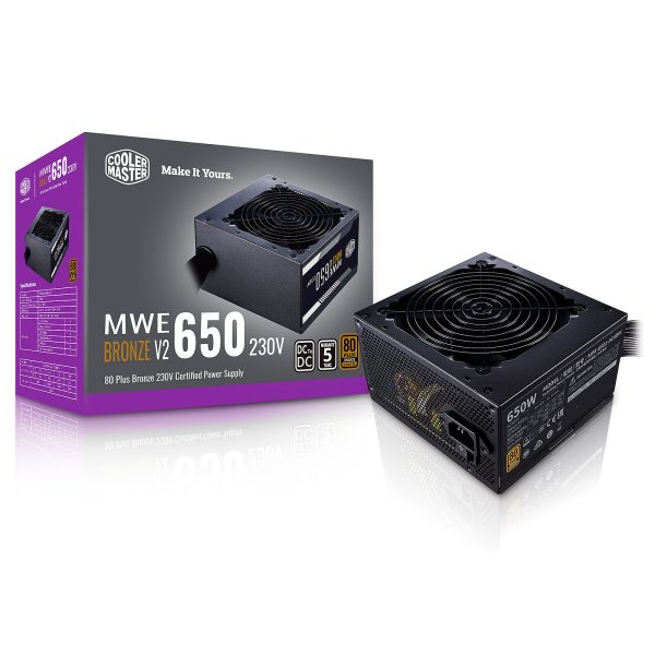COOLER MASTER MWE 650W BORNZE V2 - ALIMENTATION 80 PLUS BORNZE - 230V - DC TO DC - NOIR