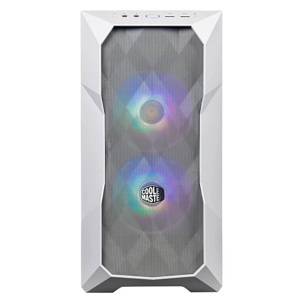 COOLER MASTER MASTERBOX TD300 MESH - BOÎTIER MINI TOUR - VERRE TREMPÉ - 2 FAN ARGB - BLANC – Image 2