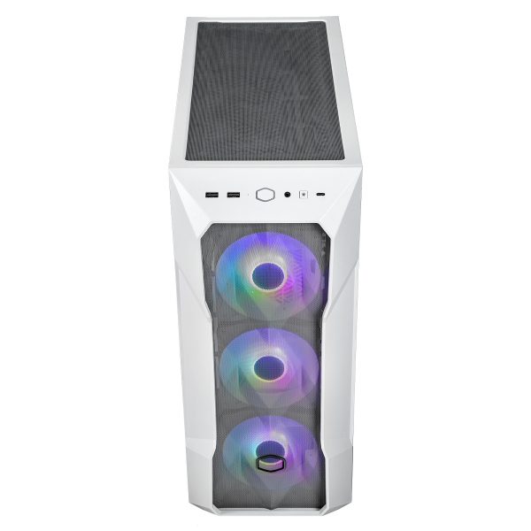COOLER MASTER MASTERBOX TD500 MESH V2 - BOÎTIER MOYEN TOUR - VERRE TREMPÉ - 3FAN ARGB - BLANC – Image 2