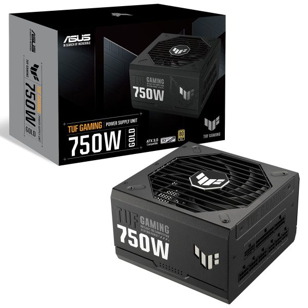 ASUS TUF Gaming 750W Gold - 80 PLUS GOLD - 100% MODULAIRE - SILENCIEUXSE - 4 BROCHES - NOIR