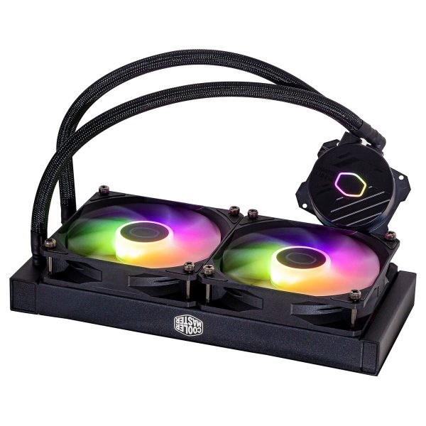 COOLER MASTER MASTERLIQUID 240L CORE ARGB - WATERCOOLING BLACK EDITION - INTEL ET AMD - 2 FAN 120 mm – Image 4