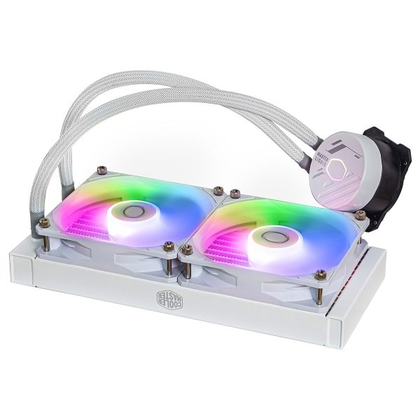 COOLER MASTER MASTERLIQUID 240L CORE ARGB - WATERCOOLING WHITE EDITION - INTEL ET AMD - 2 FAN 120 mm – Image 3