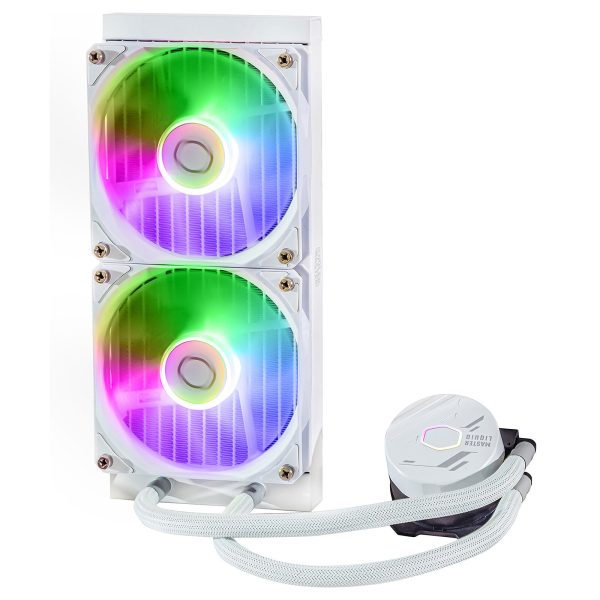 COOLER MASTER MASTERLIQUID 240L CORE ARGB - WATERCOOLING WHITE EDITION - INTEL ET AMD - 2 FAN 120 mm – Image 4