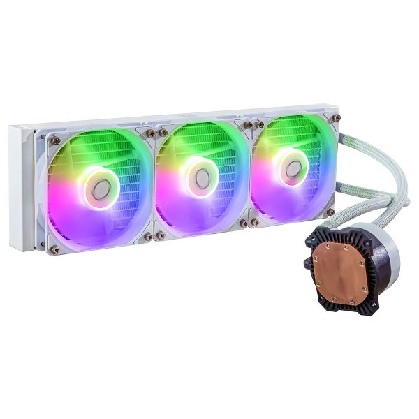 COOLER MASTER MASTERLIQUID 360L CORE ARGB - WATERCOOLING WHITE EDITION - INTEL ET AMD - 3 FAN 120 MM – Image 2