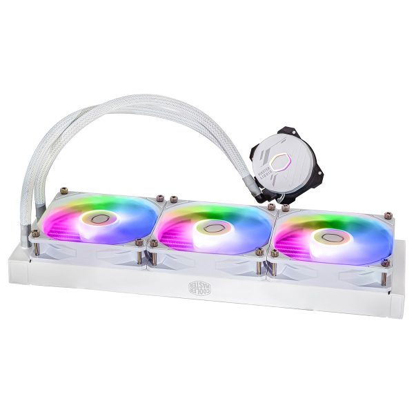 COOLER MASTER MASTERLIQUID 360L CORE ARGB - WATERCOOLING WHITE EDITION - INTEL ET AMD - 3 FAN 120 MM – Image 3