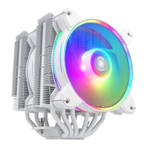 COOLER MASTER HYPER 622 HALO WHITE- INTEL & AMD - LED ARGB - ALUMINIUM - 3 BROCHES - 2 FAN 120MM