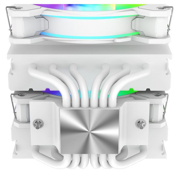 COOLER MASTER HYPER 622 HALO WHITE- INTEL & AMD - LED ARGB - ALUMINIUM - 3 BROCHES - 2 FAN 120MM – Image 2