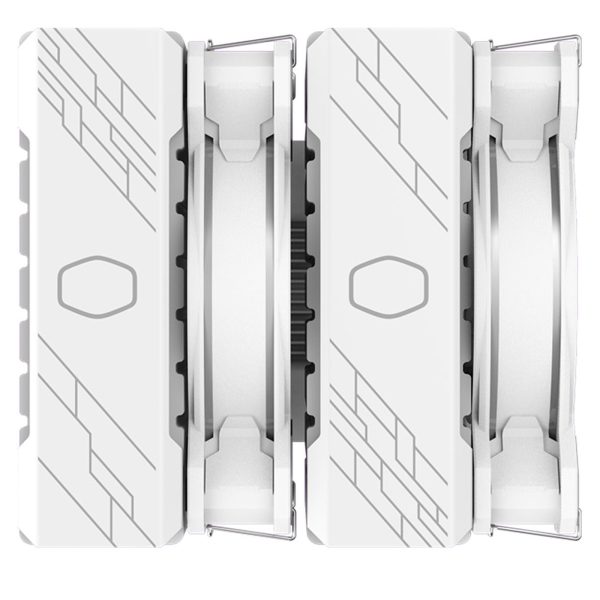 COOLER MASTER HYPER 622 HALO WHITE- INTEL & AMD - LED ARGB - ALUMINIUM - 3 BROCHES - 2 FAN 120MM – Image 3