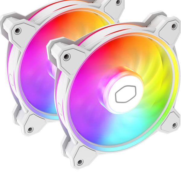 COOLER MASTER HYPER 622 HALO WHITE- INTEL & AMD - LED ARGB - ALUMINIUM - 3 BROCHES - 2 FAN 120MM – Image 5