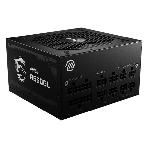 MSI MAG A650GL - ALIMENTATION 650W FULL MODULLAIR - 80PLUS Gold - ATX 3.0 - BLACK – Image 2