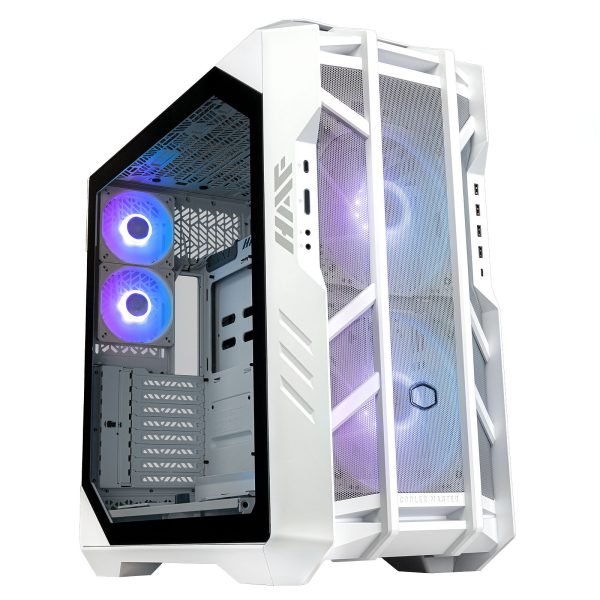 COOLER MASTER HAF 700 - BOÎTIER GRAND TOUR - 5 FAN INCLUS - VERRE TREMPÉ - HUB ARGB 5 PORTS - BLANC