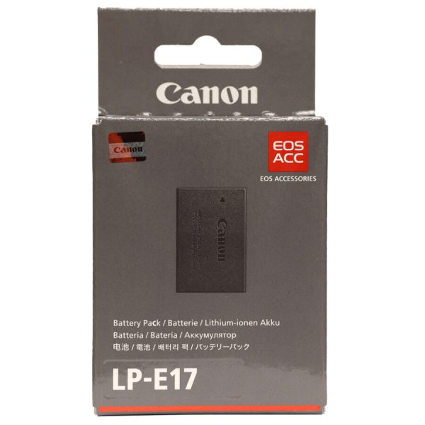 BATTERIE CANON LP-E17 - LITHIUM-ION RECHARGEABLE - 1040 MAH - 7,2 V - NOIR