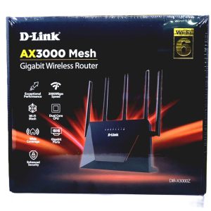 D-LINK ROUTEUR DIR-X3000Z - AX3000 WIFI-6 - DUAL CORE - 5 ANTENNES - 5 GHZ - MESH GIGABIT- 160 MHZ