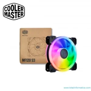 COOLERMASTER MASTERFAN MF120 S3 - VENTILATEURS DE BOÎTIER 120 MM ARGB - 47 CFM - BLACK