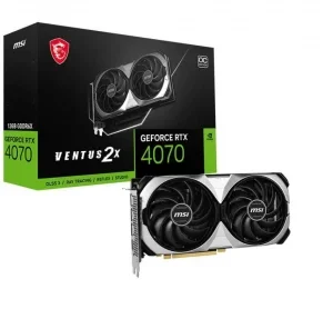 MSI GeForce RTX 4070 VENTUS 2X 12G OC - 12 Go GDDR6X - PCIe 4.0-2 x Ventilateurs TORX 4.0 - HDMI 2.1